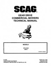 Scag Power Equipment STG-18KH Technical Manual