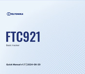 Teltonika Telematics FTC921 Quick Manual