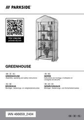 Parkside 466659 2404 Assembly, Operating And Safety Instructions