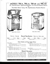 RCA Victor TRK-120 Service Data