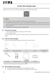 SAJ H2-10K-LS2 Quick Manual