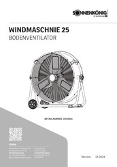 Sonnenkonig WINDMASCHNIE 25 Manual