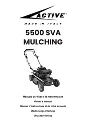 Active 5500 SVA MULCHING Owner's Manual