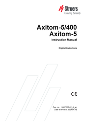 Struers Axitom-5 Instruction Manual