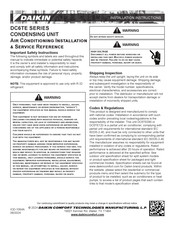 Daikin DC6TE120 Installation Instructions Manual