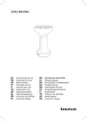 Taurus CURLY 800 IONIC Instructions For Use Manual