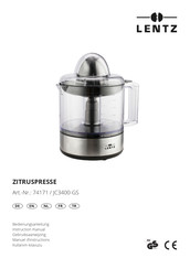 LENTZ JC3400-GS Instruction Manual