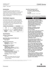Emerson Fisher CS400 Series Installation Manual