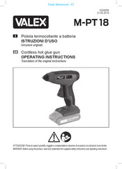 Valex M-PT 18 Operating Instructions Manual