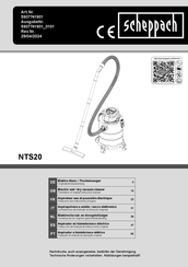 Scheppach NTS20 Translation Of Original Instruction Manual