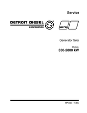 Detroit Diesel 350 kW Service Manual