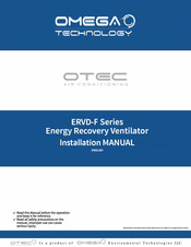 Omega OTEC ERVD020A3N-FCN040 Installation Manual