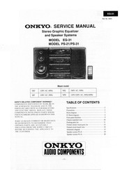 Onkyo PS-31 Service Manual