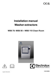 Electrolux Professional Clean Room WB6 90 Installation Manual