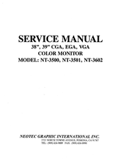 Neotec NT-3602 Service Manual