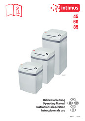 Intimus 85 CP4 Operating Manual