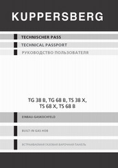 Kuppersberg TG 38 B Technical Passport