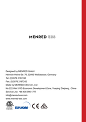 Menred ESS LFP.6144.G User Manual