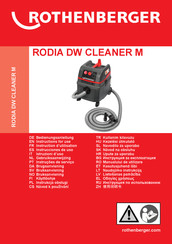 Rothenberger RODIA DW CLEANER M Instructions For Use Manual