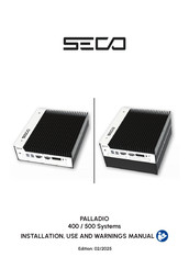 Seco Palladio 400 RPL Installation Use And Care Manual