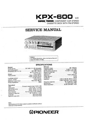 Pioneer SUPER TUNER KPX-600 Service Manual