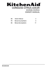 KitchenAid KCJR161 Owner's Manual
