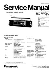 Panasonic RX-FW29 Service Manual