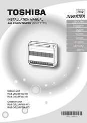 Toshiba RAS-35G3FVG-ND Installation Manual