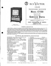 RCA Victor CT-100 Service Data