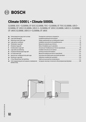 Bosch CL5000iL CF 70 E Installation Instructions Manual