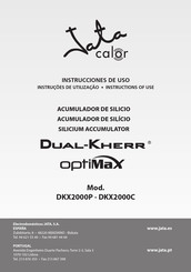Jata DUAL-KHERR Optimax DKX2000C Instructions For Use Manual