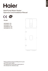Haier HP200M7-F9 Operation And Installation Manual