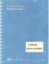 Tektronix 7403N Instruction Manual