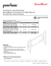 PEERLESS Smartmount RTFPT2-320I Installation And Assembly Manual