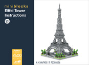 anko mini blocks Eiffel Tower Instructions Manual