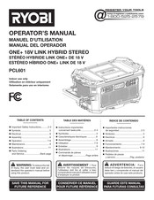 Ryobi ONE+ VERSE LINK PCL601 Operator's Manual
