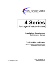 York-Shipley 4 Series Installation, Operation And Maintenance Manual