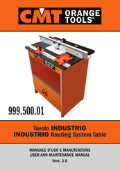 CMT ORANGE TOOLS 99.500.01 User And Maintenance Manual