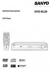 Sanyo DVD-SL20 Instruction Manual
