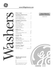 GE WSKS3040E0WW Owner's Manual & Installation Instructions