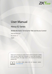 ZKTeco Horus E2 Series User Manual