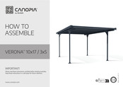 Palram CANOPIA VERONA 10x17 / 3x5 How To Assemble