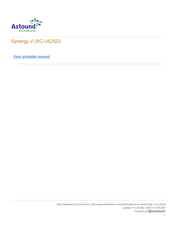 Astound RC-U62SD Manual