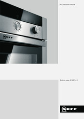 NEFF B16E74 1 Series Instruction Manual
