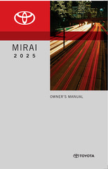 Toyota MIRAI 2025 Owner's Manual
