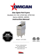 Omcan CE-CN-VF50 NG Instruction Manual