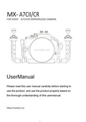 MARELUX MX- A7CII/CR User Manual