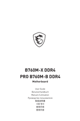 MSI B760M-X DDR4 User Manual