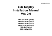 Samsung LH085IFHLDS Installation Manual