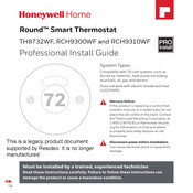 Honeywell Home Round RCH9310WF Professional Install Manual